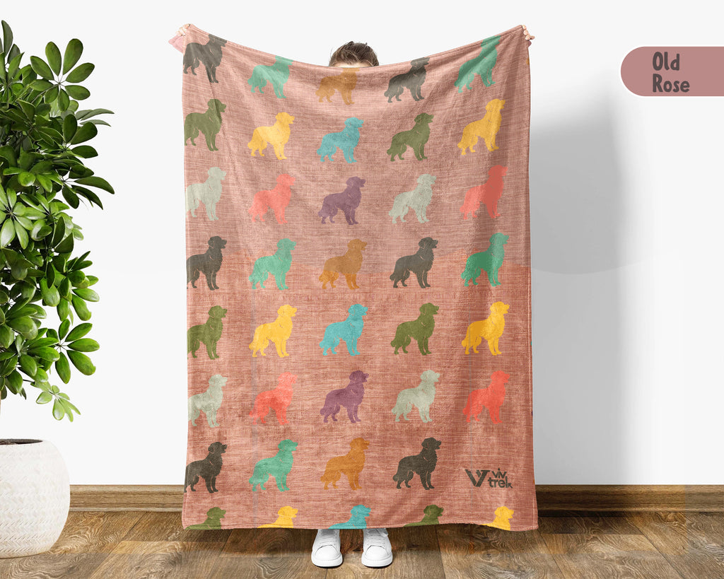Vintage Golden Retriever Throw – Cozy Dog Lover Blanket