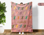 Custom Handball Blanket Personalized Name Sport Throw Cozy Athlete Gift Team Spirit Decor Unique Fan Home Accent
