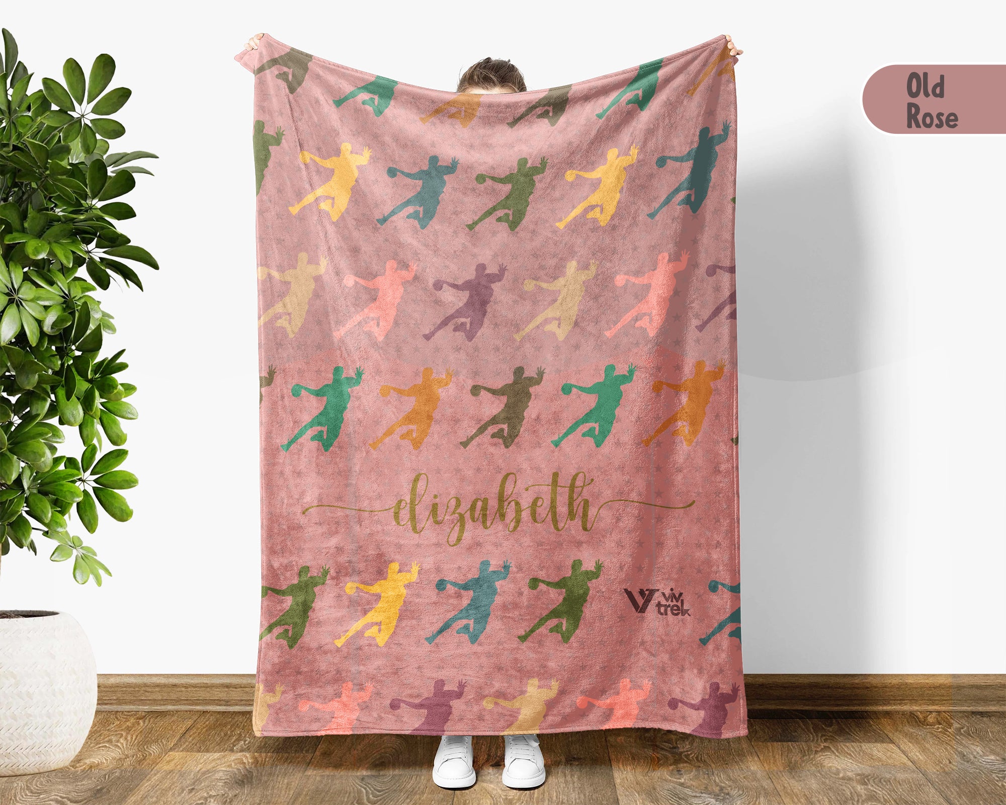 Custom Handball Blanket Personalized Name Sport Throw Cozy Athlete Gift Team Spirit Decor Unique Fan Home Accent
