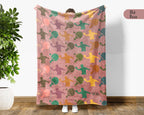Retro Ping Pong Blanket Cozy Table Tennis Throw Soft Sports Decor Unique Player Gift for Game Lovers