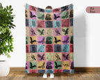 Vintage Eagle Blanket – Cozy Retro Bird Lover Throw Gift