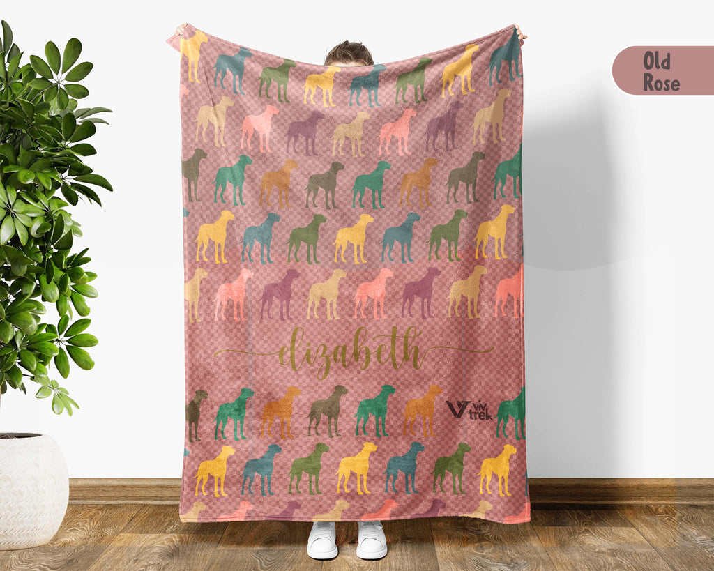 Custom Great Dane Throw Blanket – Personalized Dog Lover Gift