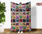Vintage Honey Badger Throw Blanket – Cozy Wildlife Animal Gift