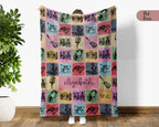 Custom Name DJ Blanket – Personalized Music Lover Throw Gift