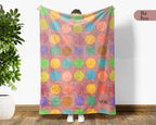 Retro Volleyball Blanket Gift for Sports Lovers, Cozy Athletic Throw, Fun Game Room Decor Accent for Bedroom and Living Spaces