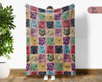 Vintage Bulldog Blanket – Easily Distracted Dog Lover Throw Gift