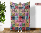 Custom Name German Shepherd Blanket – Personalized Dog Lover Throw
