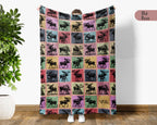 Vintage Moose Throw Blanket – Cozy Wildlife Gift for Animal Lovers