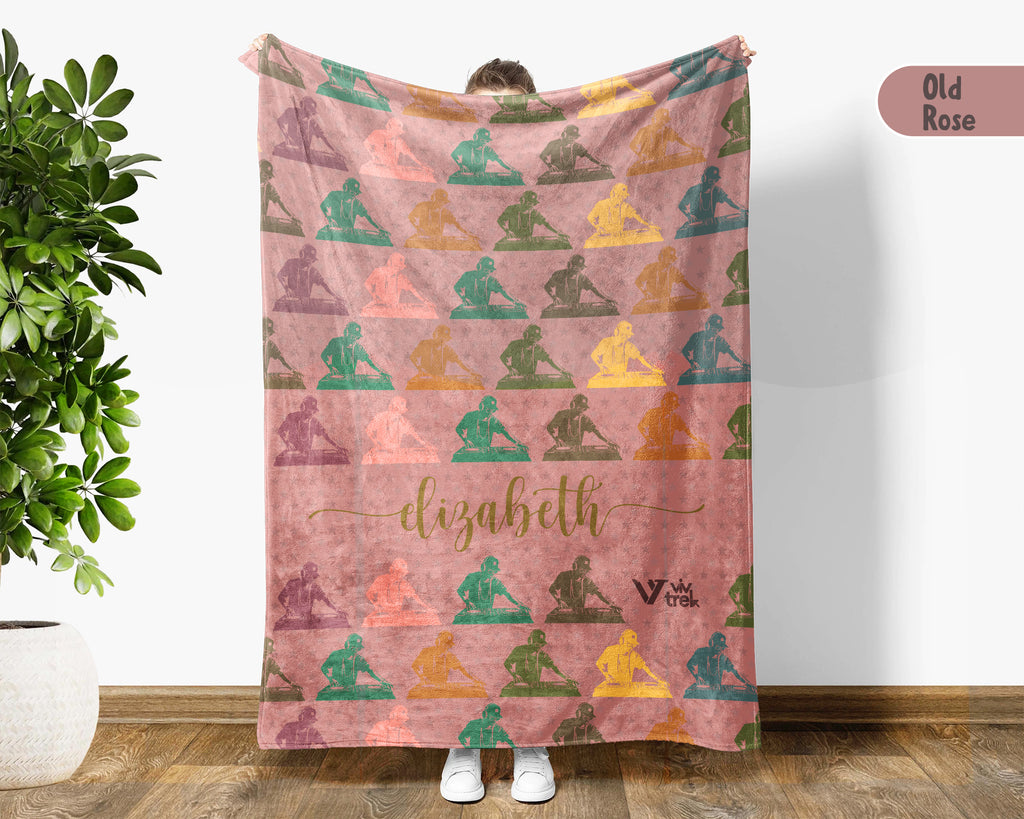 Personalized DJ Throw – Cozy Custom Name Music Blanket