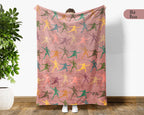 Retro Fencing Lover Blanket – Cozy Sports Throw Gift for Fencers
