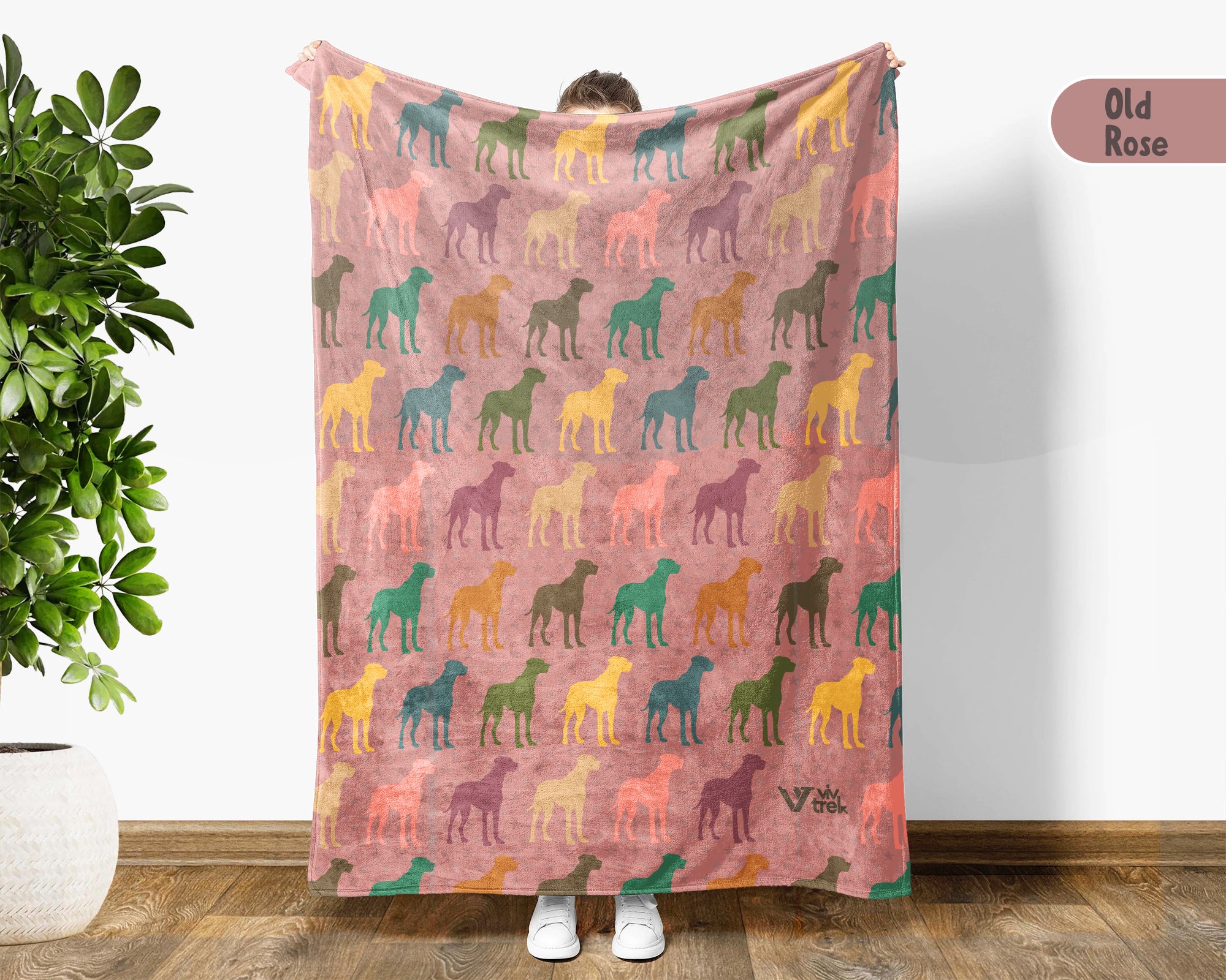 Vintage Great Dane Blanket – Cozy Throw for Dog Lovers