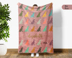 Custom Name Dog Blanket – Personalized Cozy Throw for Pet Lovers
