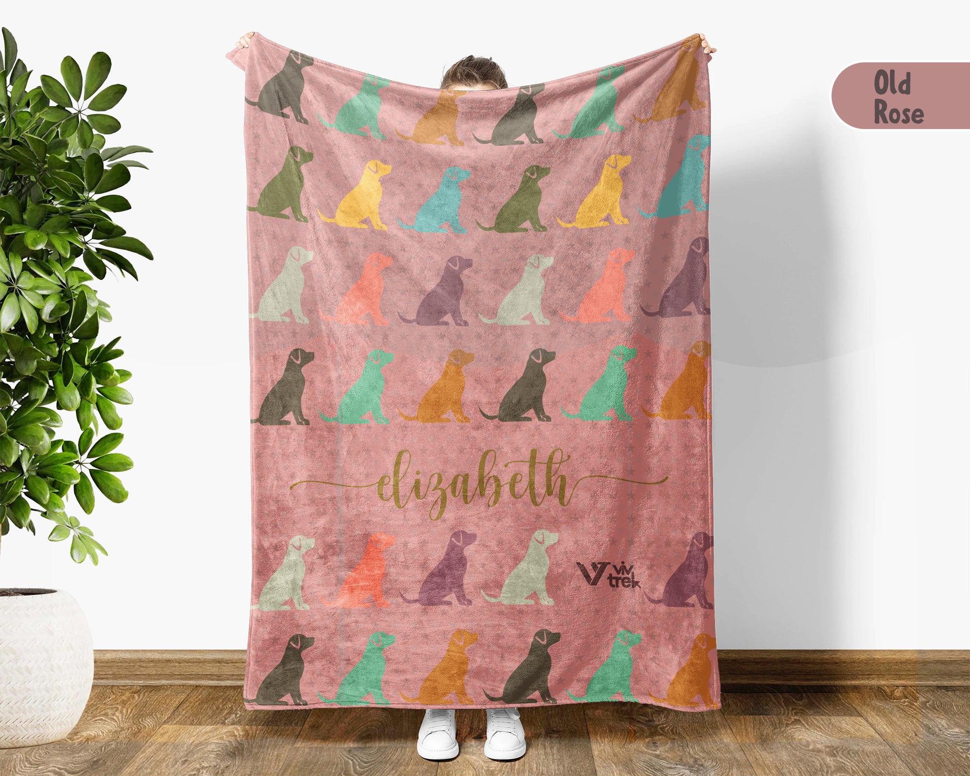 Custom Name Dog Blanket – Personalized Cozy Throw for Pet Lovers