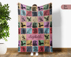 Personalized Name Eagle Blanket – Cozy Vintage Throw for Bird Lovers
