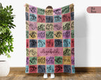 Personalized Horse Racing Blanket Cozy Custom Name Throw Soft Equestrian Decor Unique Racing Fan Gift for Home