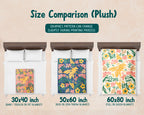 Floral Bee Blanket – Cozy Honey Bee Lover Throw Gift