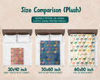 Custom Name Dino Blanket – Brachiosaurus Throw for Kids, Teens & Dinosaur Fans
