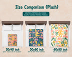 Floral Rugby Player Blanket – Cozy Sports Lover Throw