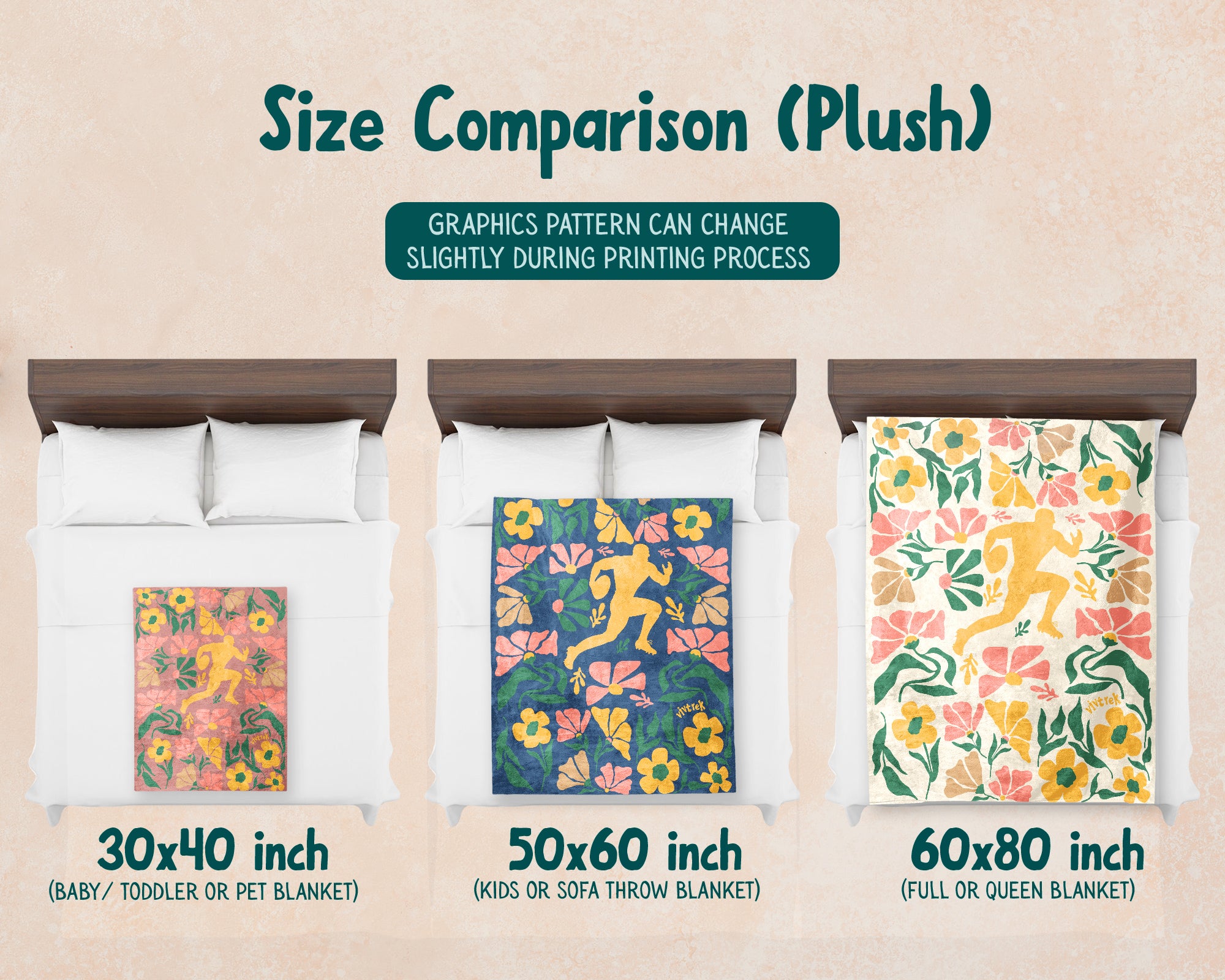 Floral Rugby Player Blanket – Cozy Sports Lover Throw