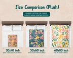 Floral Snowboarding Blanket – Cozy Winter Sports Lover Throw