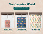 Retro Football Lover Blanket for Sports Fans, Cozy Athlete Throw for Game Day and Football Room Decor