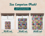 Retro Dalmatian Dog Blanket, Vintage Dog Lover Throw, Cozy Dalmatian Puppy Blanket, Unique Pet Graphic Blanket for Home and Kids
