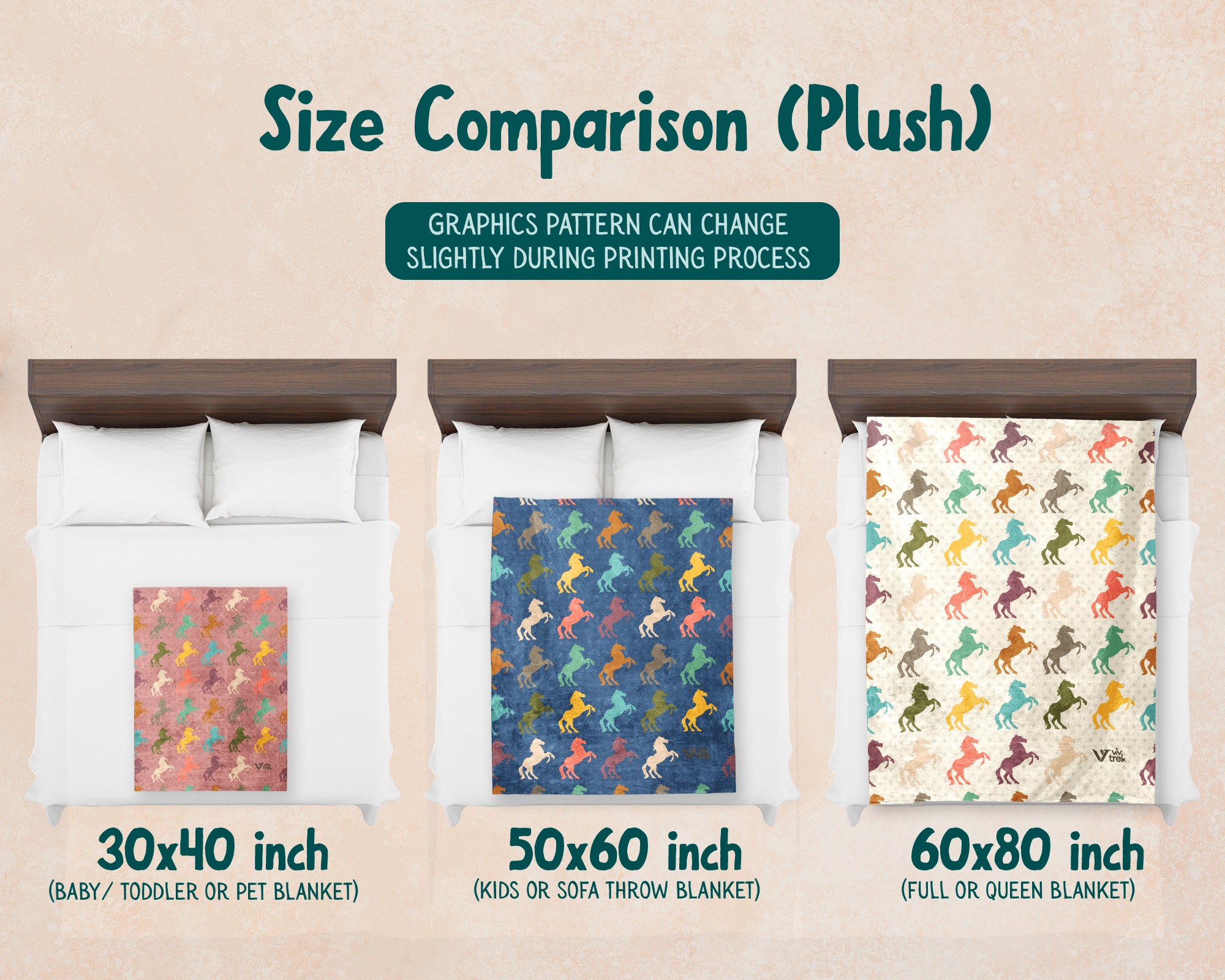 Retro Horse Lover Blanket – Cozy Western Equestrian Throw