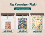 Floral Soccer Blanket – Cozy Throw for Soccer Lovers & Players