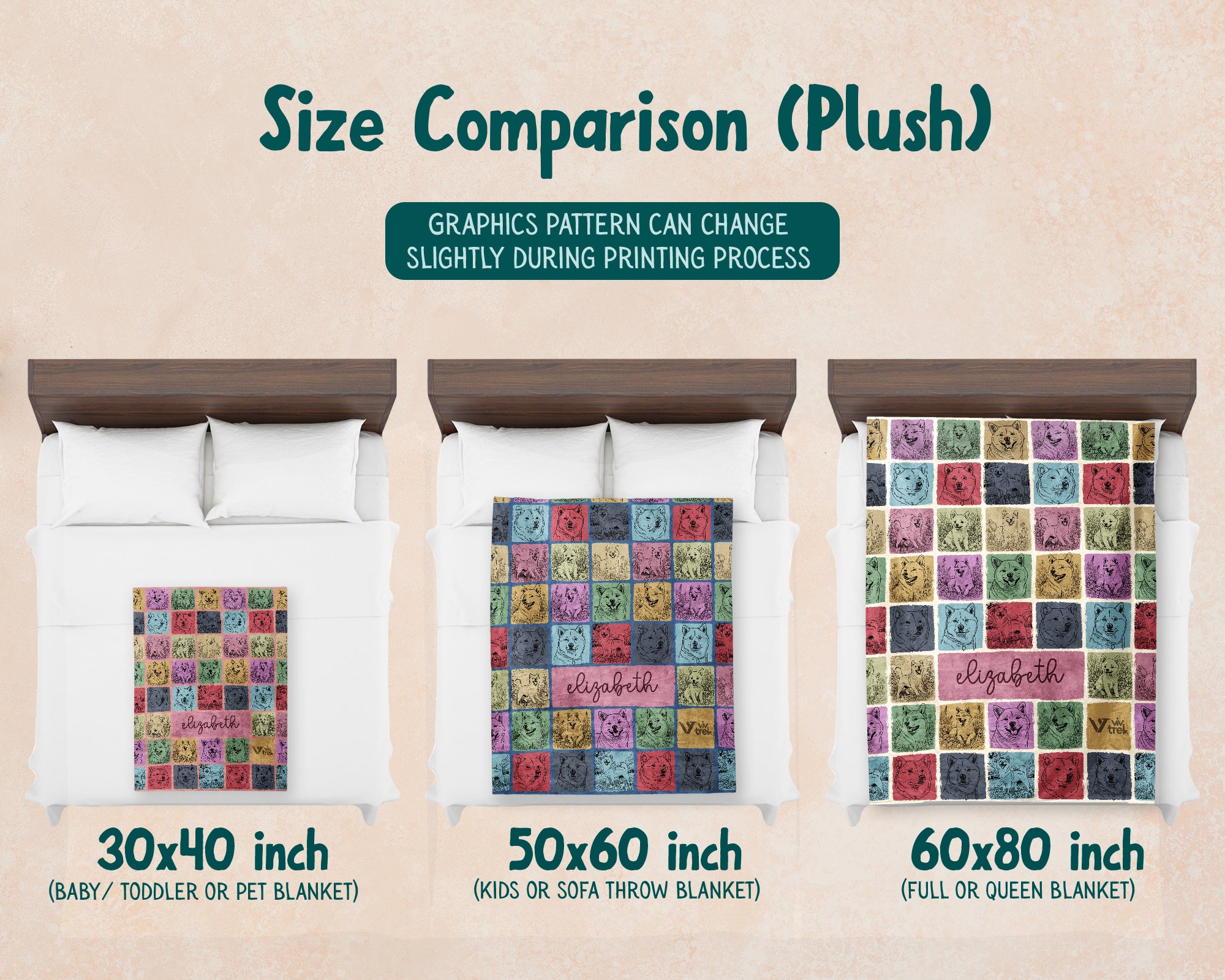 Custom Shiba Inu Blanket Personalized Name Vintage Dog Lover Throw Cozy Pet Gift Cute Dog Breed Home Decor Blanket