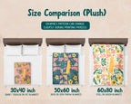 Floral Otter Blanket – Cute Wildflower Cozy Throw Gift