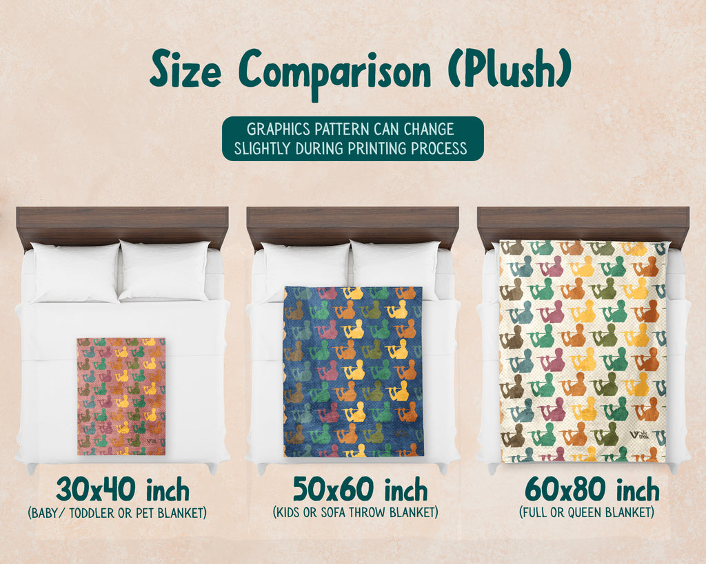Flute Music Blanket – Cozy Gift for Flutists & Music Lovers