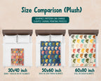 Retro Fishing Throw Cozy Angler Blanket Soft Outdoor Decor Unique Fisherman Gift for Cabin Adventure Lovers