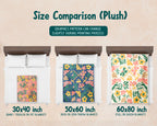 Curling Floral Blanket – Cozy Winter Sports Lover Throw