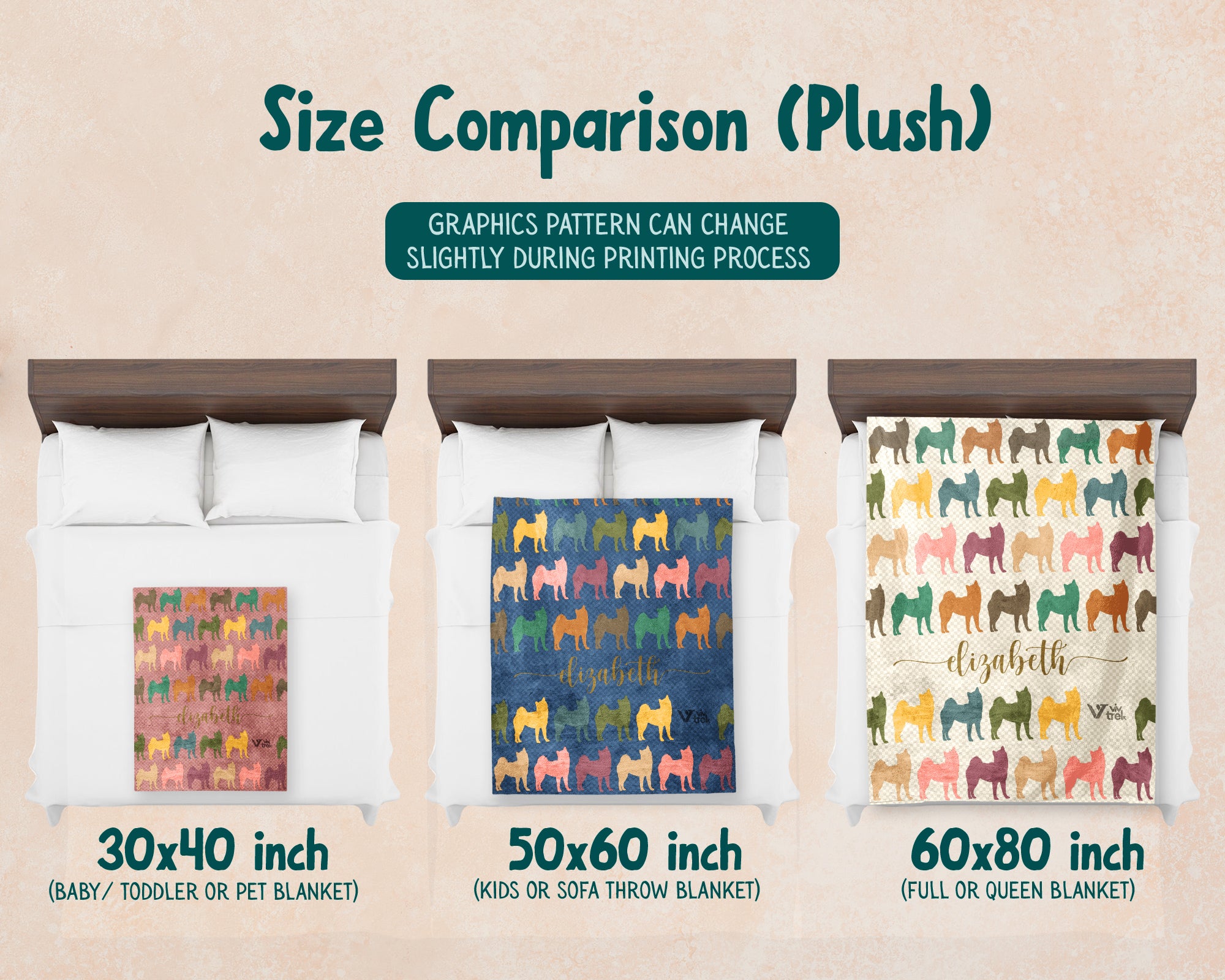 Personalized Shiba Inu Dog Blanket Custom Name Retro Puppy Throw Cozy Dog Lover Gift Cute Pet Home Decor Blanket