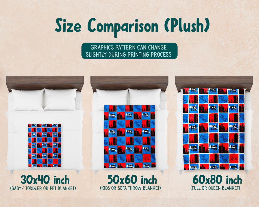 Boston City Map Blanket Throw, Cozy Retro New England Decor, Massachusetts Pride Gift, Historic Boston Sofa Throw Blanket