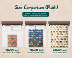 Retro Elephant Throw – Cozy Wildlife Animal Lover Blanket