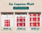 Heart Disease Awareness Blanket, Red Ribbon Support Throw, Heart Health Gift, Cozy Cardiology Awareness Comfort Blanket