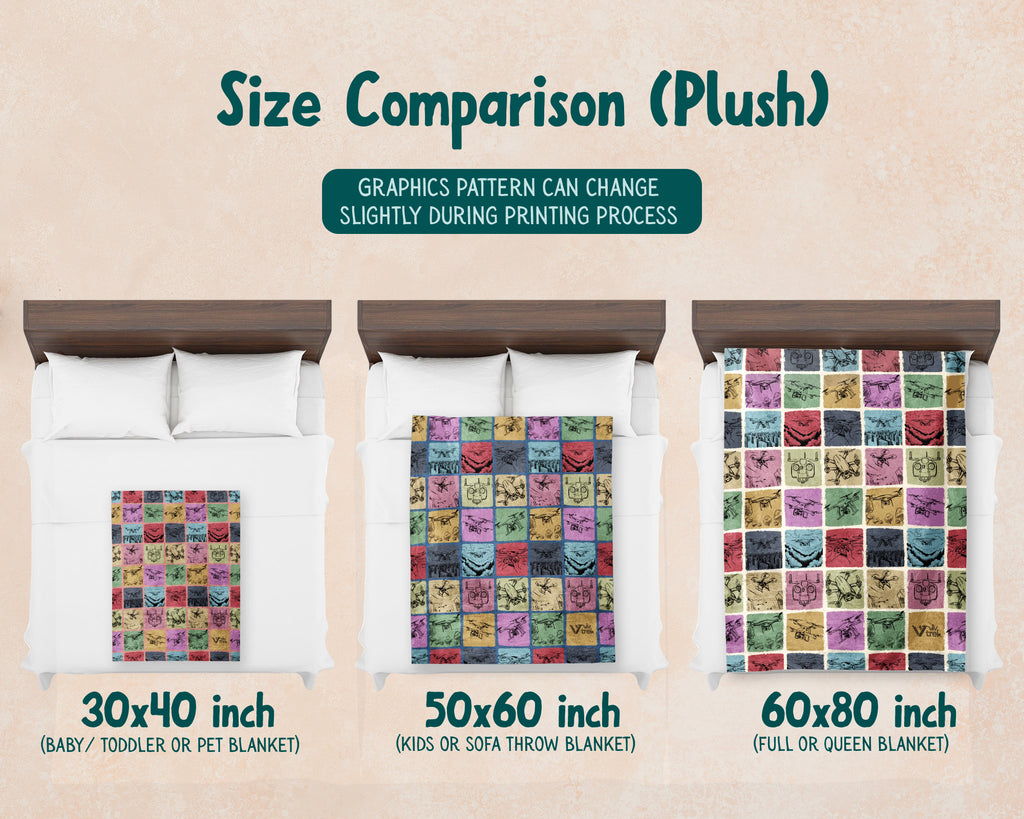 Drone Racing Blanket – Cozy FPV Drone Throw for Aerial Enthusiasts