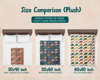 Retro Beaver Throw Blanket – Cozy Wildlife Gift for Nature Lovers