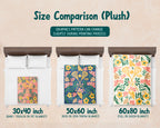 Floral Lacrosse Blanket – Cozy Vintage Sports Throw Gift