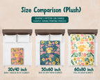 Floral Drummer Blanket – Cozy Musician Throw Gift