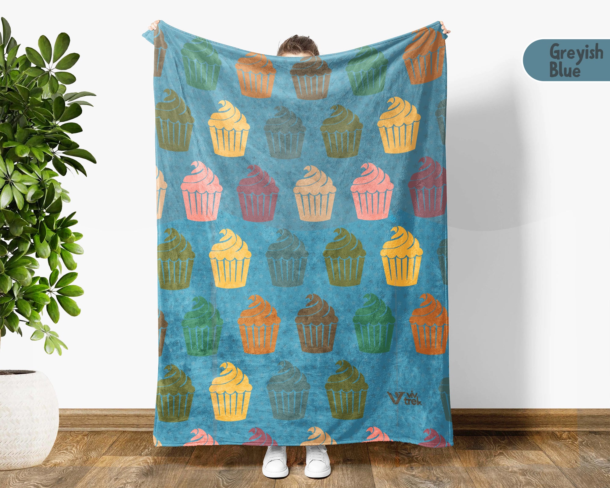 Retro Baking Lover Blanket Cozy Kitchen Throw for Bakers Soft Cake Bread Maker Blanket Unique Cooking Gift Decor
