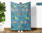 Vintage Dobermann Blanket – Cozy Dog Lover Throw Gift