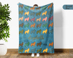 Personalized Shetland Sheepdog Blanket | Custom Sheltie Throw | Smart Companion Breed Gift for Dog Lovers Home Decor