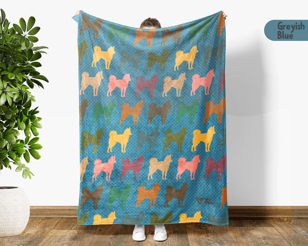 Vintage Siberian Husky Throw Blanket – Cozy Dog Lover Gift