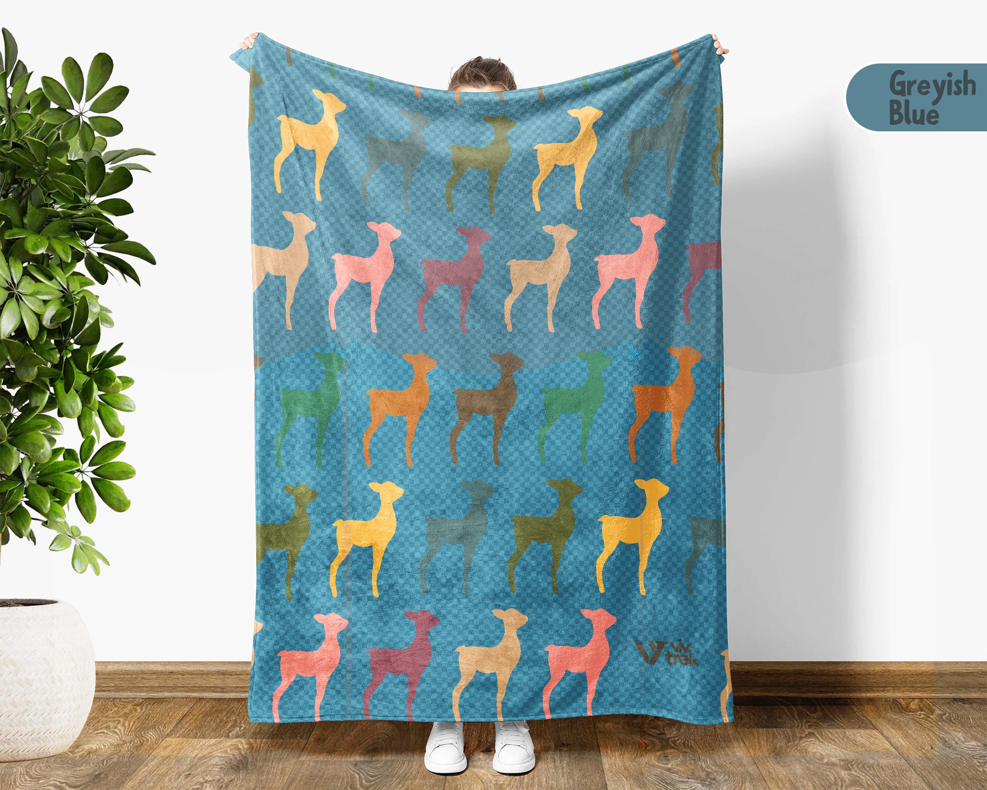 Cute Baby Deer Blanket, Vintage Woodland Fawn Throw, Cozy Animal Blanket, Rustic Forest Nature Decor Gift for Kids Adults
