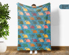 Cozy Honey Badger Blanket – Vintage Wildlife Throw for Animal Lovers