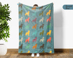 Vintage Golden Retriever Throw – Cozy Dog Lover Blanket