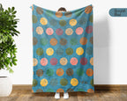 Retro Basketball Throw Blanket – Cozy Gift for Sports Fans