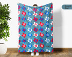 Houston Retro City Map Blanket Throw, Cozy Skyline Decor, Texas Pride Gift, Urban Style Sofa Throw Blanket for Home